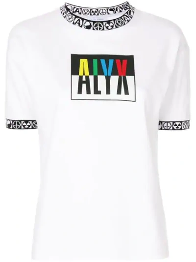 Alyx Women's White Colorblock Logo T-shirt
