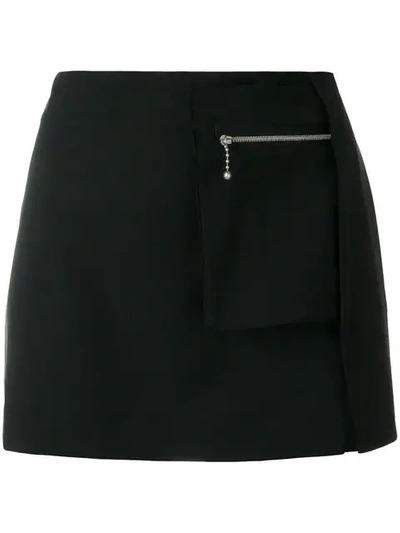 Alyx Side Slit Mini Skirt In Black