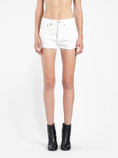 Re/done Shorts In White