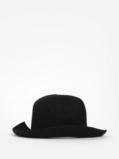 Yohji Yamamoto Women's Black Western Shaped Hat