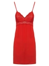 Cosabella Dolce Babydoll Chemise In Poinsettia