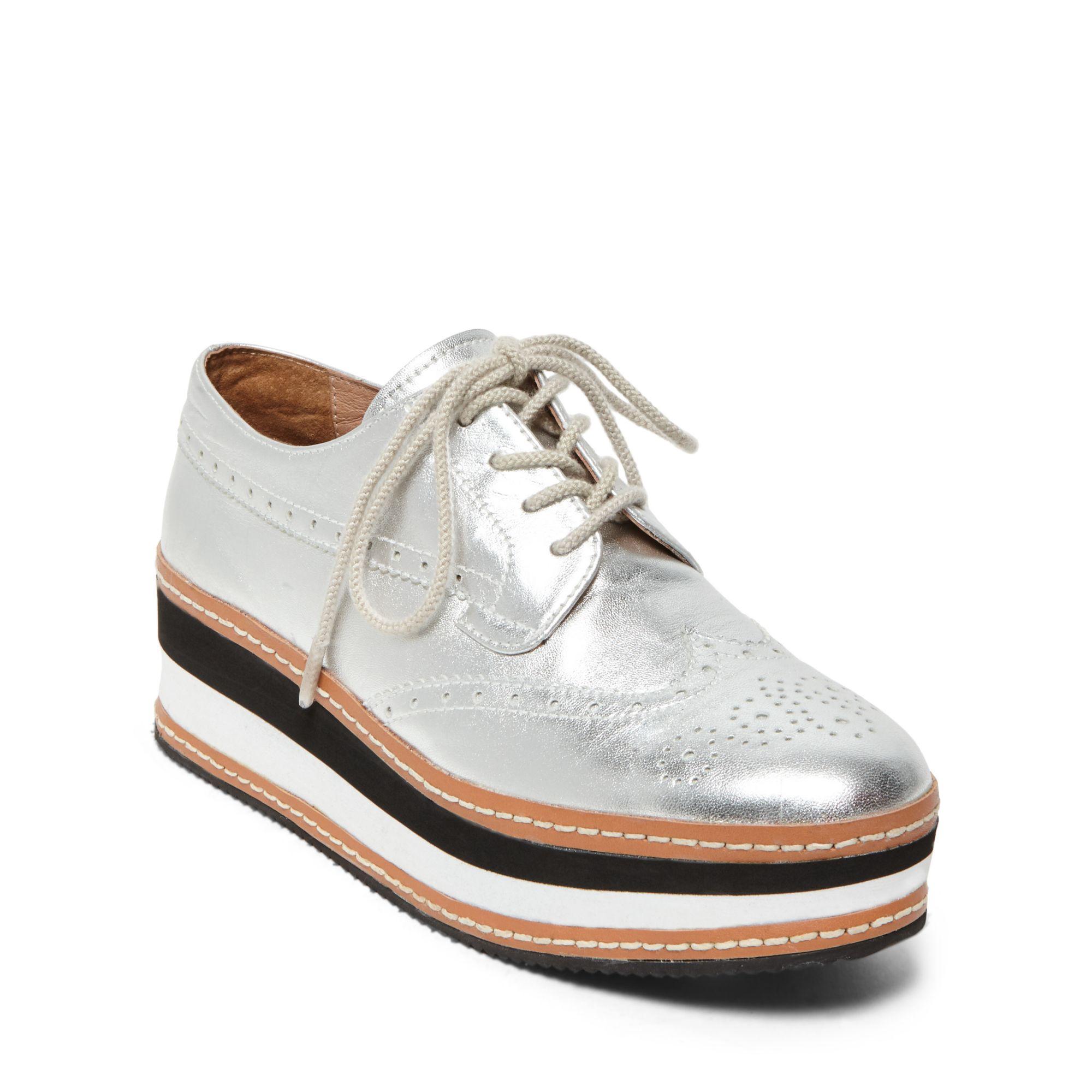 steve madden greco leather flatform shoe