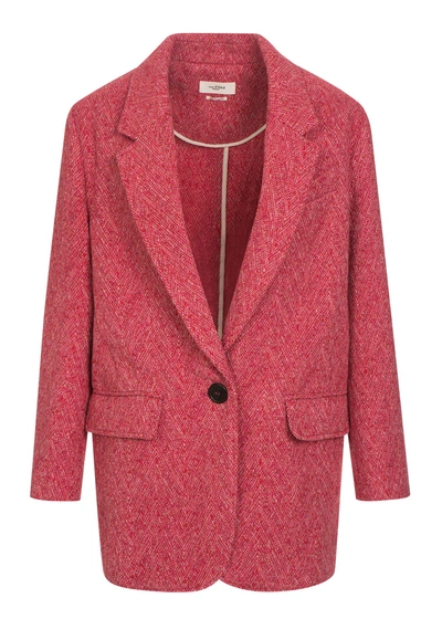 Isabel Marant Étoile Floyd Wool-blend Blazer In Pink