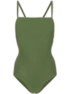 Matteau Green The Ring Maillot Swimsuit