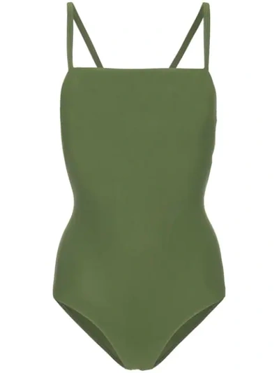 Matteau Green The Ring Maillot Swimsuit In Green