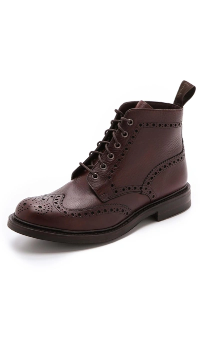 Loake 1880 1880 Bedale Heavy Brogue Boots In Brown Grain