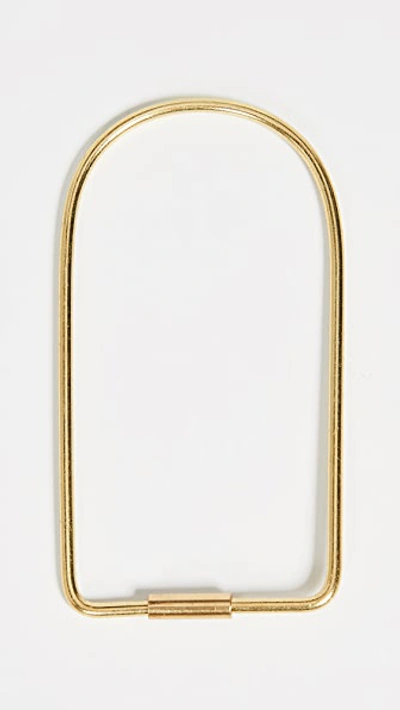Areaware Bend Key Ring In Brass