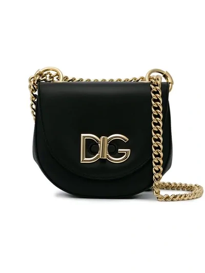 Dolce & Gabbana Small Wifi Bag In Calfskin In Black