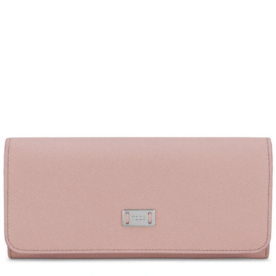 Tod's Leather Wallet In Pink