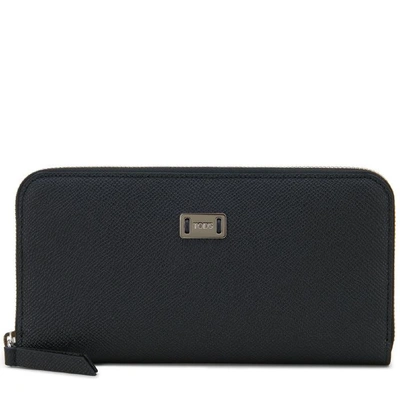 Tod's Leather Wallet In Black