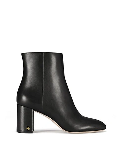 Tory Burch Women's Brooke Round Toe Leather Booties In Black Leather