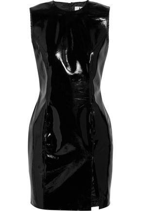 Topshop Unique Woman Patent-leather Mini Dress Black | ModeSens