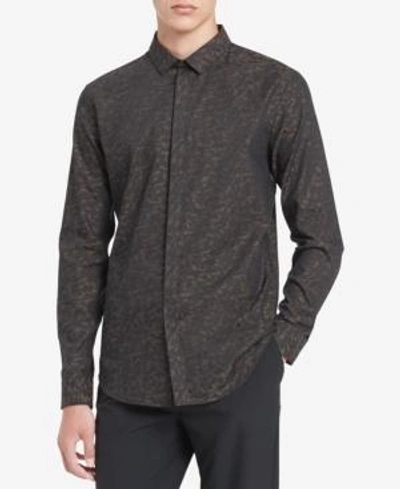 Calvin Klein Jeans Est.1978 Men's Printed Shirt In Black