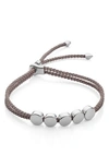 Monica Vinader Friendship Bracelet In Mink/ Silver