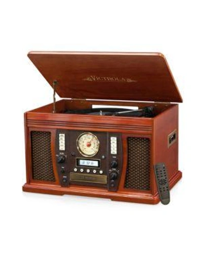 Victrola Wooden Music Center Cd Player In Glossy Mah