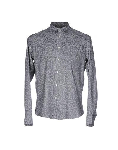 Sidian, Ersatz & Vanes Patterned Shirt In Light Grey