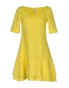 Pinko Short Dresses In Yellow