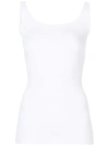 Theory Len Tubular Stretch Jersey Tank Top In White