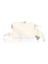 Calvin Klein Box Mini Luxe Leather Clutch Bag In White