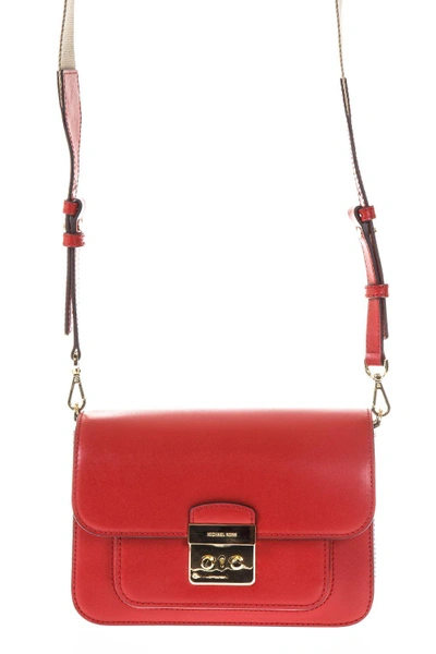 Michael Michael Kors Sloan Editor Leather Shoulder Bag In Bright Red |  ModeSens