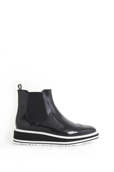 Prada Ankle Boots In Black