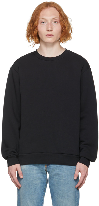 Acne Studios Black Cotton Sweatshirt