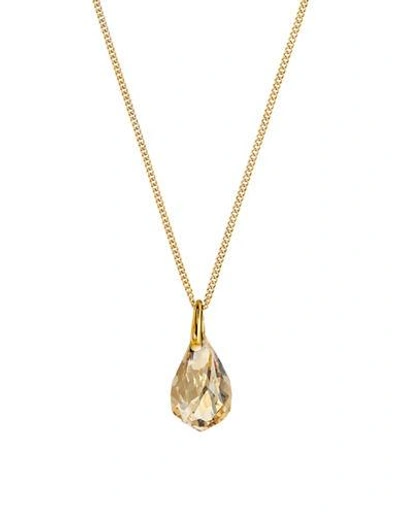 Swarovski Faceted Energetic Drop Necklace-gold | ModeSens