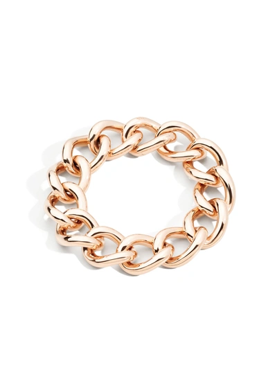 Pomellato Tango Curb Link Bracelet In 18k Rose Gold