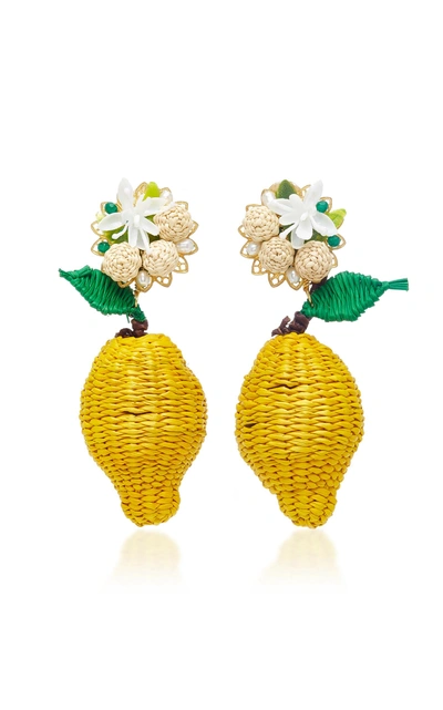 Mercedes Salazar Limon Silvestre Earrings In Yellow