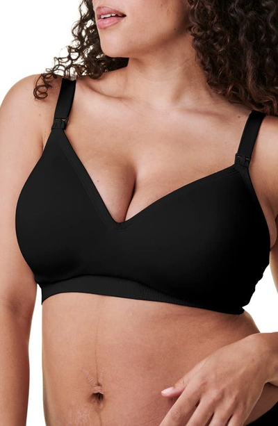 Bravado Designs Plunge Wireless Maternity/nursing Bra In Black