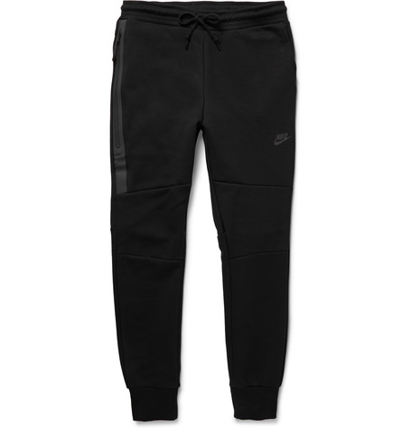 Nike Tapered Cotton-blend Tech Fleece Sweatpants In Black | ModeSens