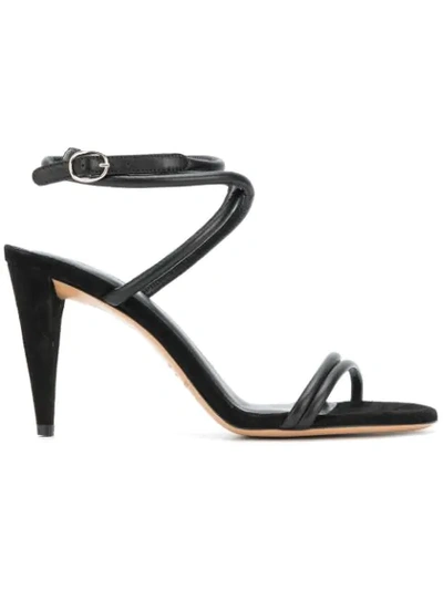 Isabel Marant Abigua Leather And Suede Sandals In No