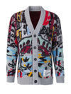 Missoni Abstract-print Relaxed-fit Wool-blend Cardigan In Multi-colored