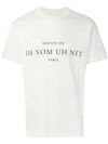Ih Nom Uh Nit Logo Cotton T-shirt In White