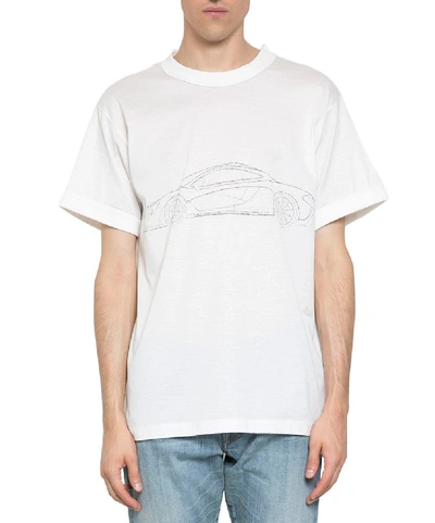 Ih Nom Uh Nit Car Cotton T-shirt In Bianco