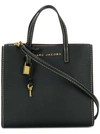 Marc Jacobs Grind Shopper Bag In Black Leather