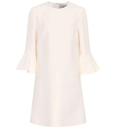 Valentino Wool And Silk Dress In White