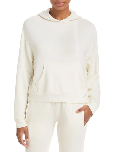 Monrow Fleece Hoodie In White