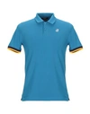 K-way Vincent Polo Shirt In Turquoise