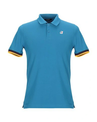 K-way Vincent Polo Shirt In Turquoise