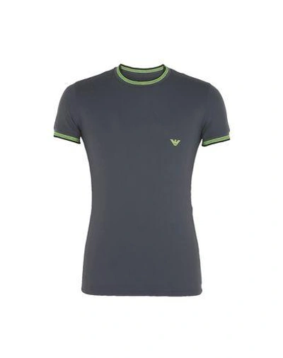 Emporio Armani Undershirt In Steel Grey