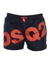 Dsquared2 Swim Trunks In Dark Blue