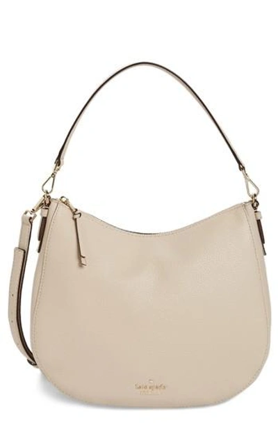 Kate Spade Jackson Street Mylie Leather Hobo - Grey In Bone Grey