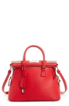 Maison Margiela Medium 5ac Leather Handbag - Red In Tomato