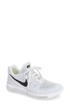 Nike Lunarepic Low Flyknit 2 Running Shoe In White/ Black/ Platinum/ Grey