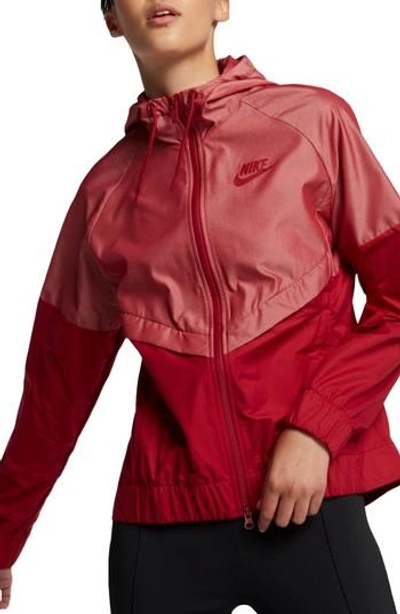 Nike Windrunner Jacket In Tough Red/ Tough Red