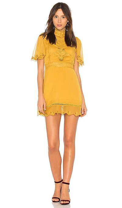 Cleobella Safira Short Dress In Yellow