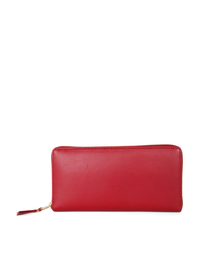 Comme Des Garçons Classic Leather Line Wallet In Red Red