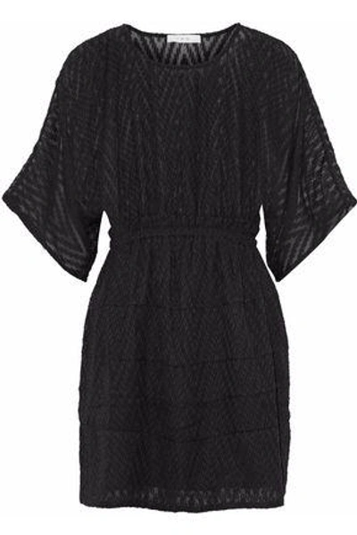 Iro Woman Fil Coupé Chiffon Mini Dress Black