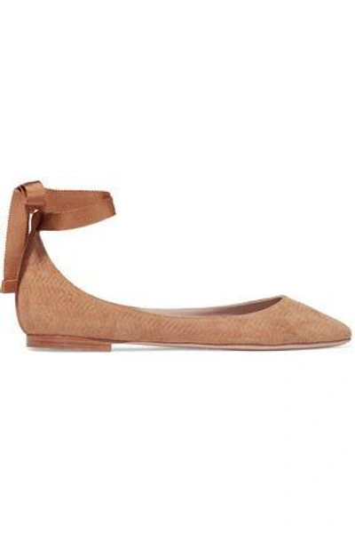 Aerin Woman Suede Ballet Flats Sand